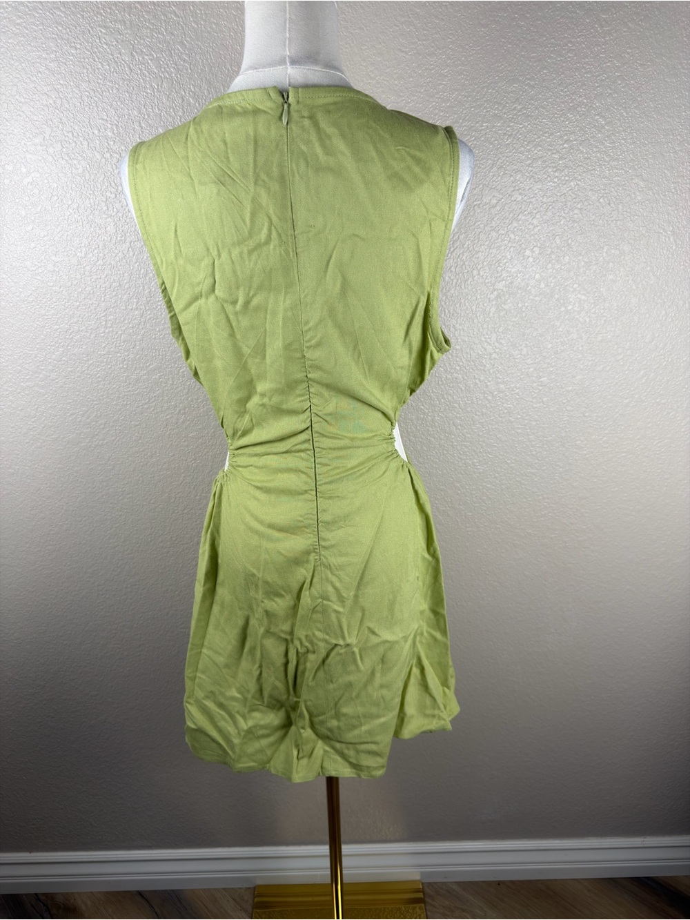 NWT Princess Polly Neon Lime Side Cutout Mini Dress, Size 8 - Picture 9 of 12